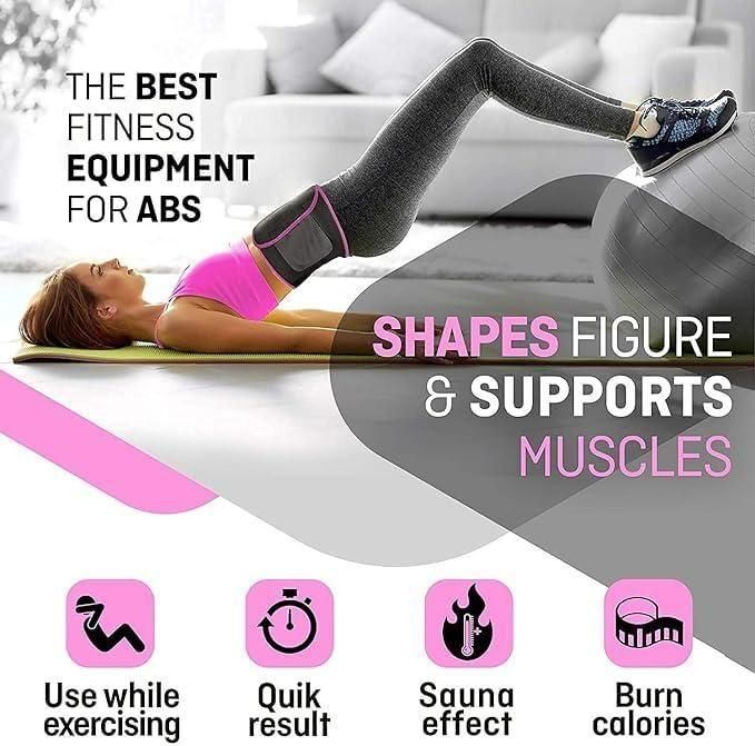 Adjustable Waist Trimmer Belt | Sweat Slimming Support Belt for Men & Women (Lightweight & Stretchable)