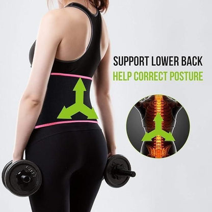 Adjustable Waist Trimmer Belt | Sweat Slimming Support Belt for Men & Women (Lightweight & Stretchable)