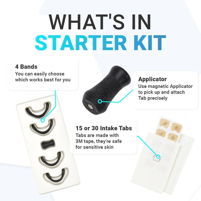 Breathing Nasal Strip Starter Kit | Anti-Snoring & Easy Breathing Silicone Strips (Pack of 1)